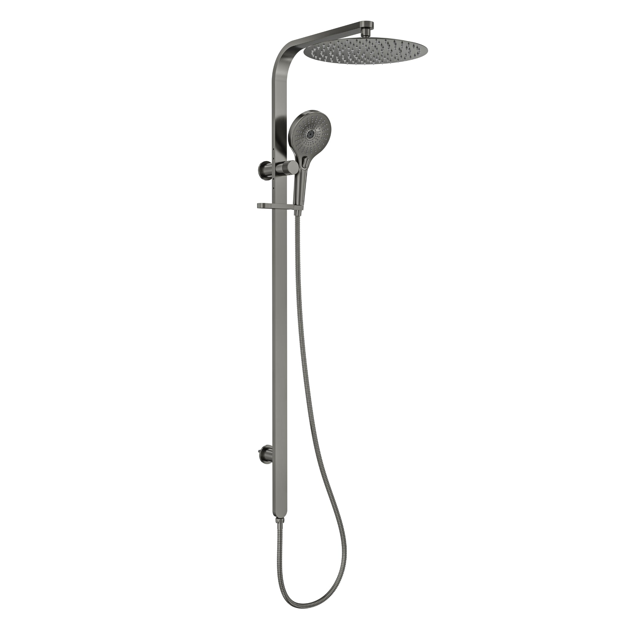 LINSOL OCEANJET ROUND HEAD TWIN SHOWER 1271MM 1271MM GUN METAL