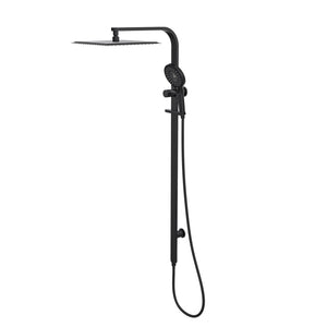 LINSOL OCEANJET SQUARE HEAD TWIN SHOWER 1271MM MATTE BLACK