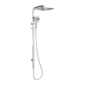 LINSOL OCEANJET SQUARE HEAD TWIN SHOWER 1271MM CHROME
