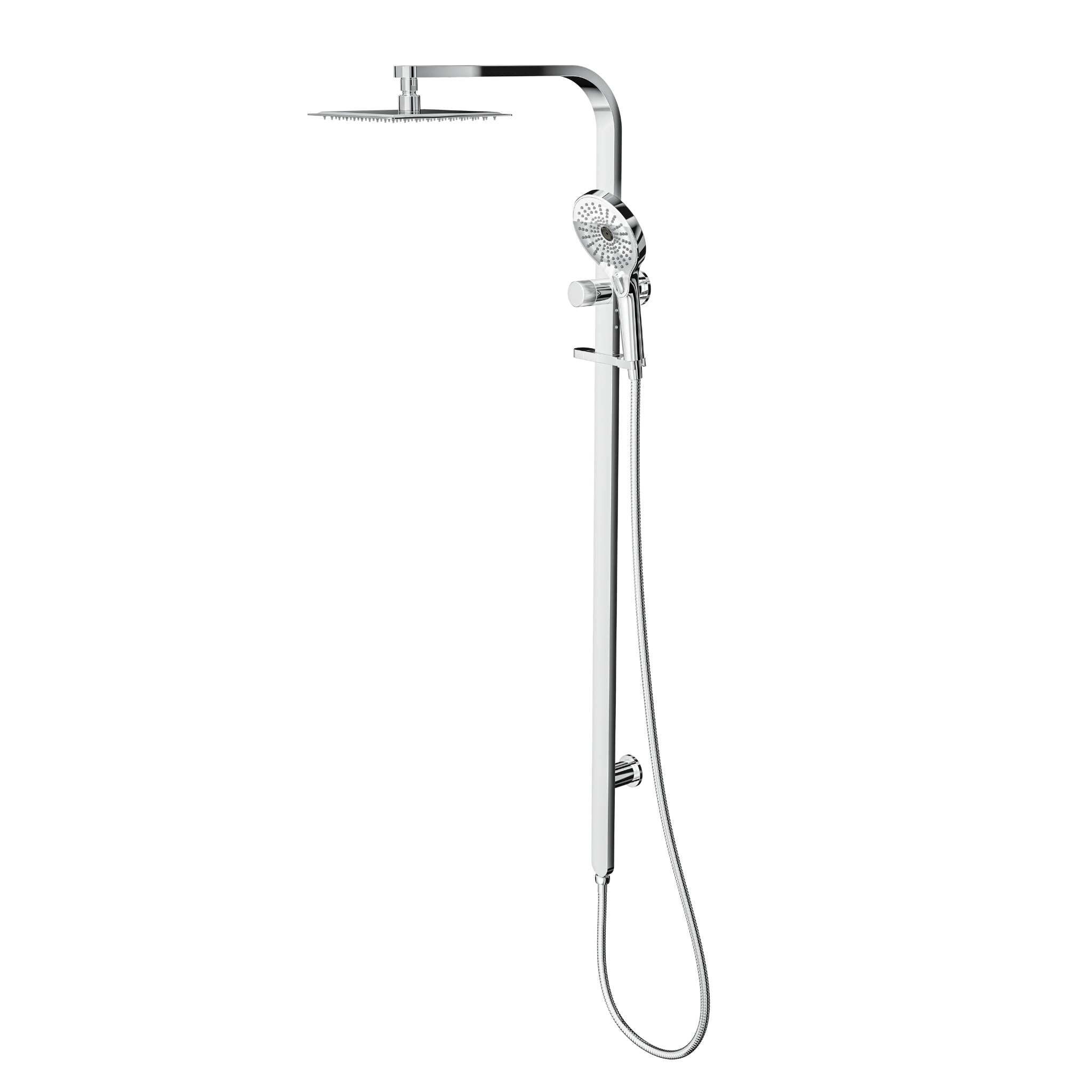 LINSOL OCEANJET LEAD FREE  TWIN SHOWER WITH LONG RAIL 1271MM CHROME