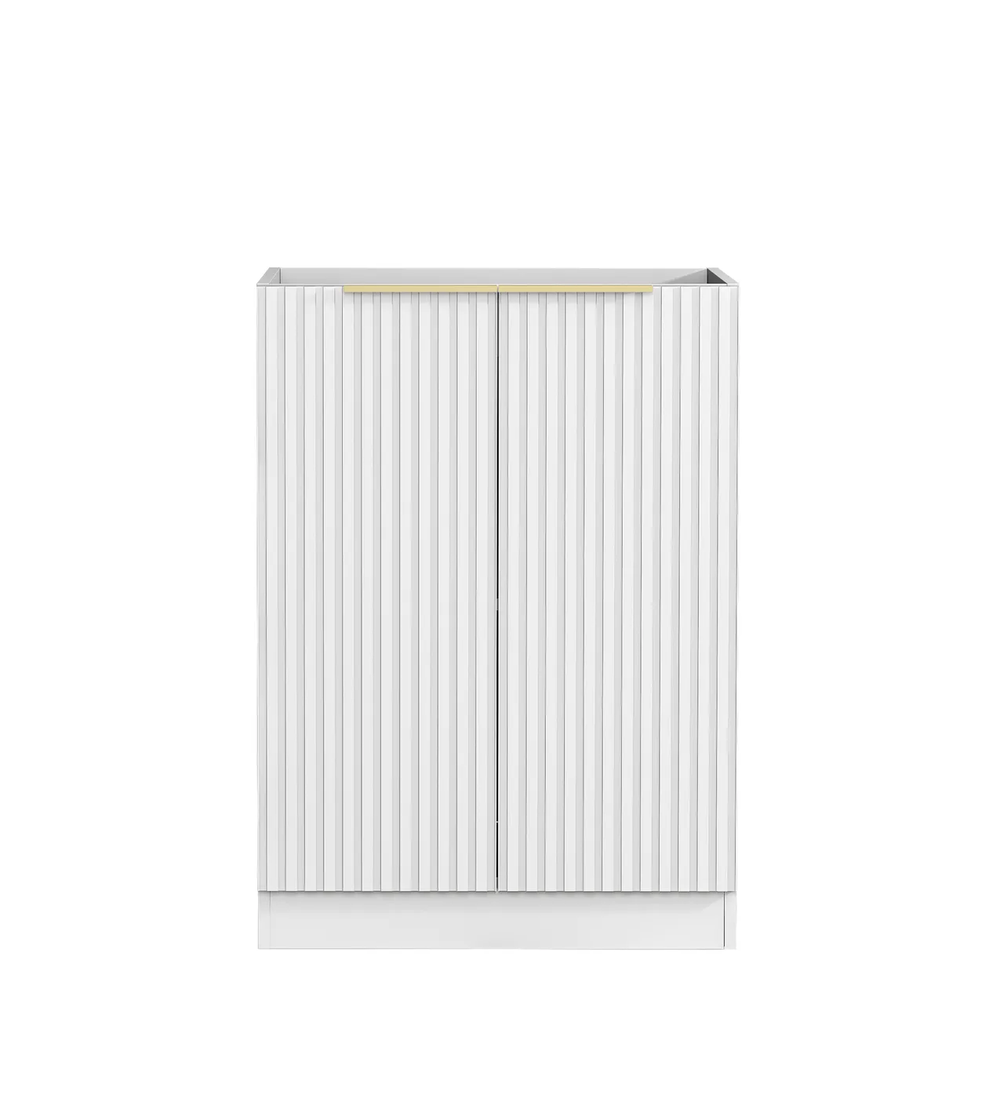 OTTI NOOSA MATTE WHITE 1060MM BASE LAUNDRY CABINET WITH STONE TOP & SINK