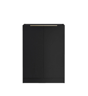 OTTI BYRON BLACK OAK 1300MM BASE LAUNDRY CABINET WITH STONE TOP & SINK