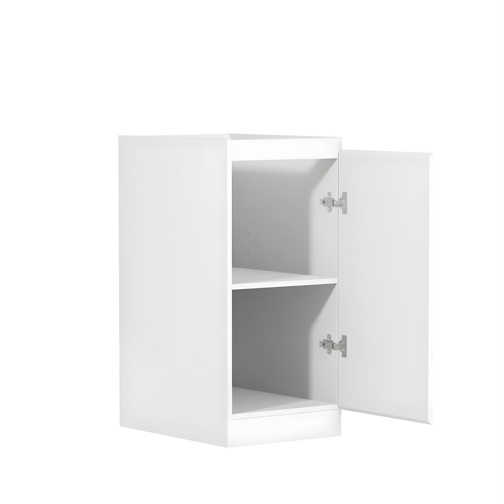 OTTI BONDI MATTE WHITE 430MM MINI LAUNDRY CABINET WITH STONE TOP & SINK