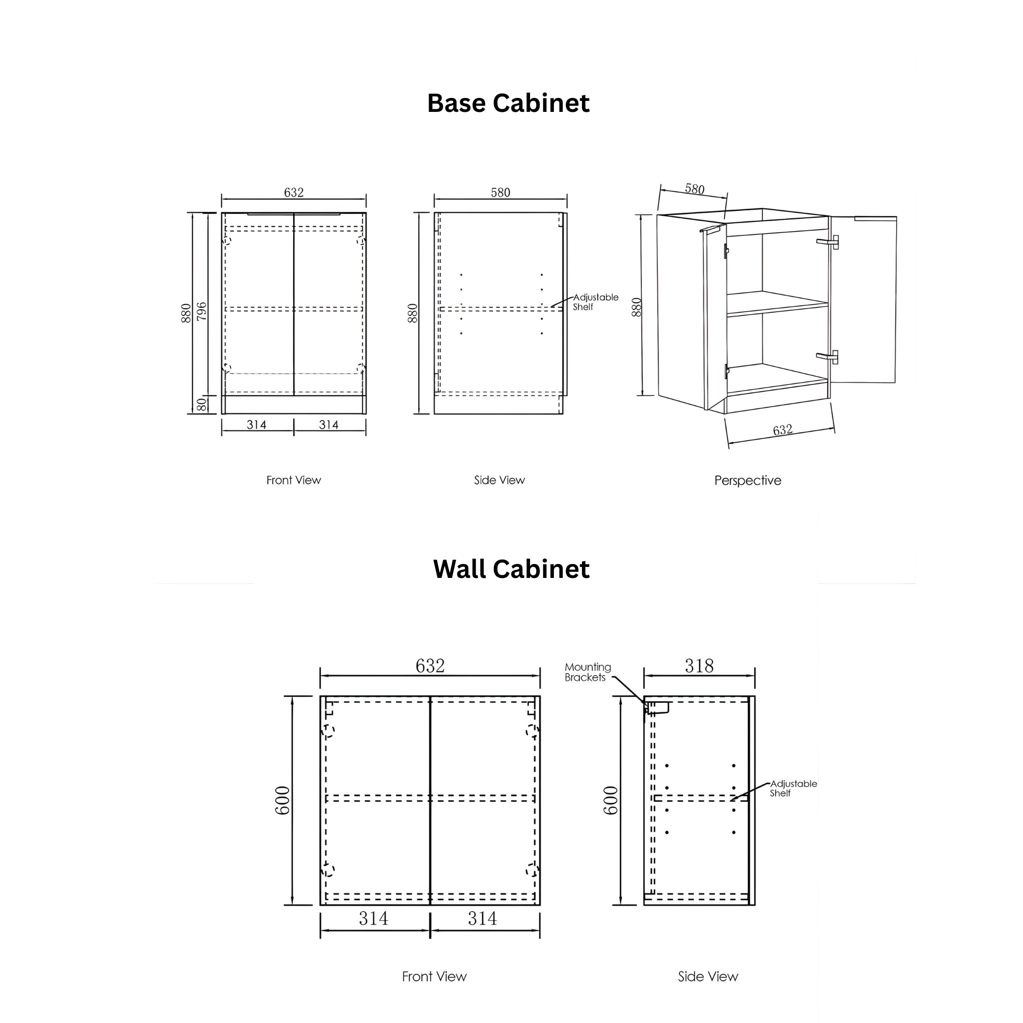 OTTI BYRON NATURAL OAK 650MM MINI LAUNDRY SET WITH STONE TOP & SINK