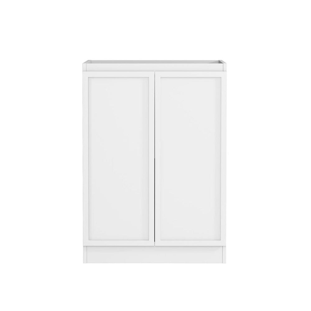 OTTI HAMPSHIRE MATTE WHITE 650MM MINI LAUNDRY SET WITH STONE TOP & SINK