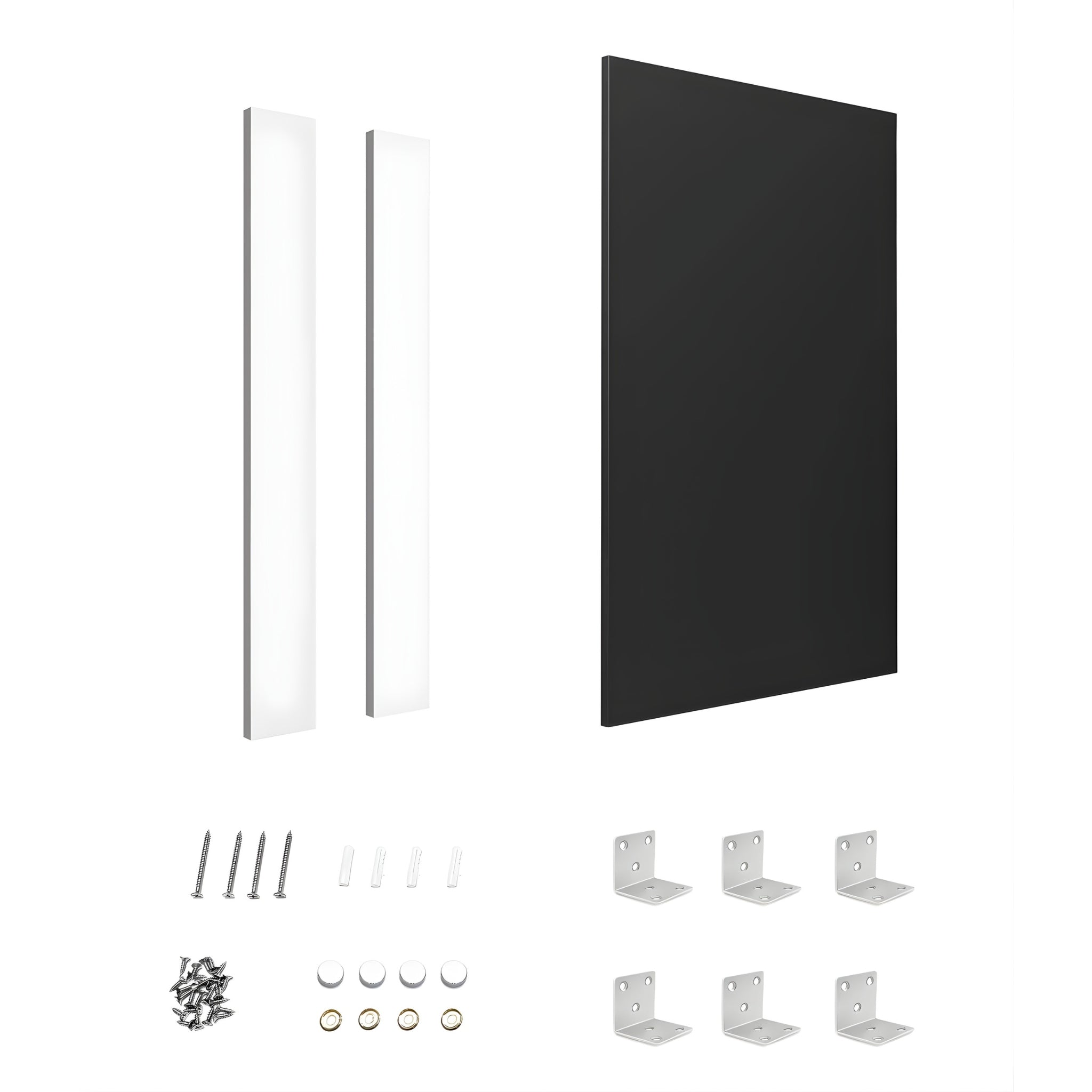 OTTI MATTE BLACK 580MM LAUNDRY FLOOR CABINET END PANEL WITH INSTALLATION KIT