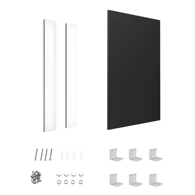 OTTI MATTE BLACK 580MM LAUNDRY FLOOR CABINET END PANEL WITH INSTALLATION KIT