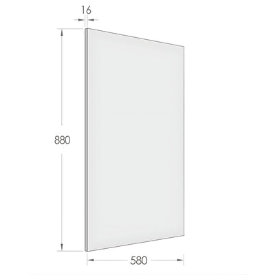 OTTI BYRON NATURAL OAK 580MM LAUNDRY FLOOR CABINET END PANEL