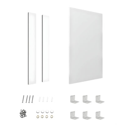 OTTI MATTE WHITE 580MM LAUNDRY FLOOR CABINET END PANEL WITH INSTALLATION KIT