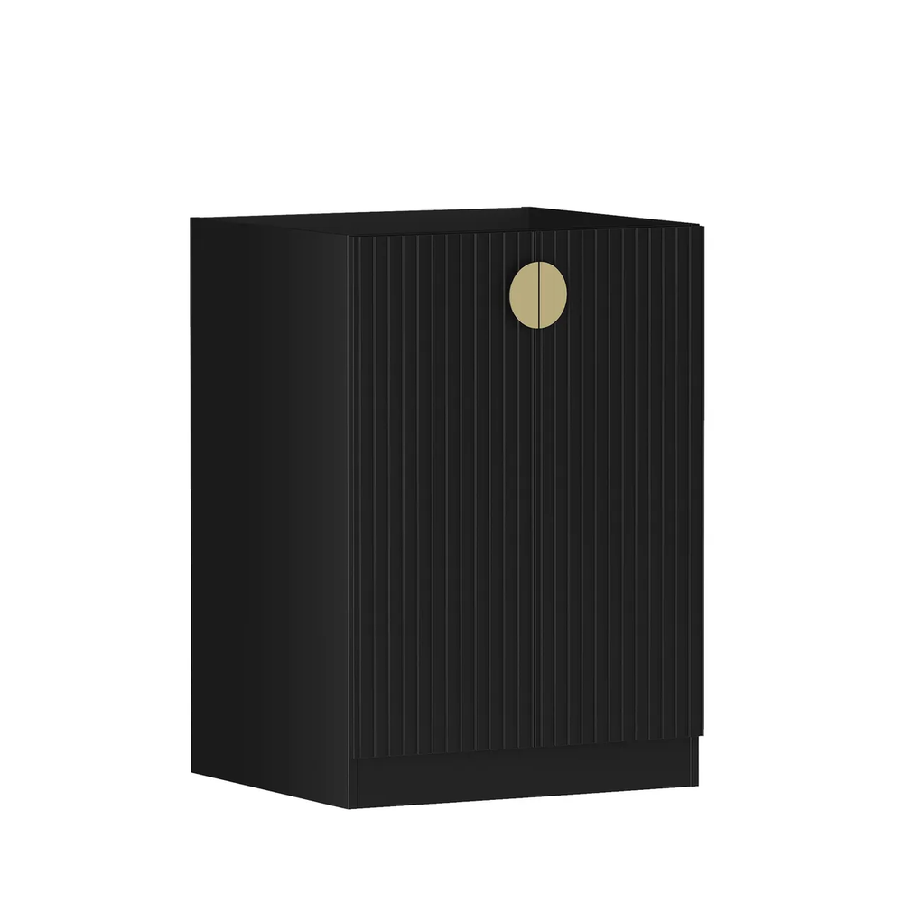 OTTI MARLO MATTE BLACK 630MM BASE LAUNDRY CABINET