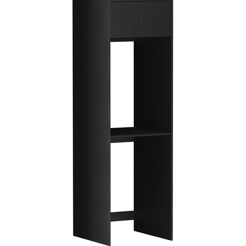 OTTI HAMPSHIRE BLACK 2100MM LAUNDRY TALL WASHING MACHINE CABINET