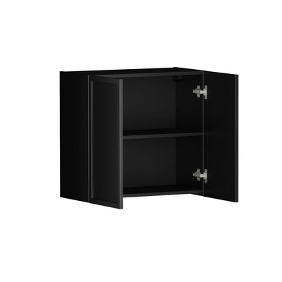 OTTI HAMPSHIRE MATTE BLACK 630MM WALL LAUNDRY CABINET