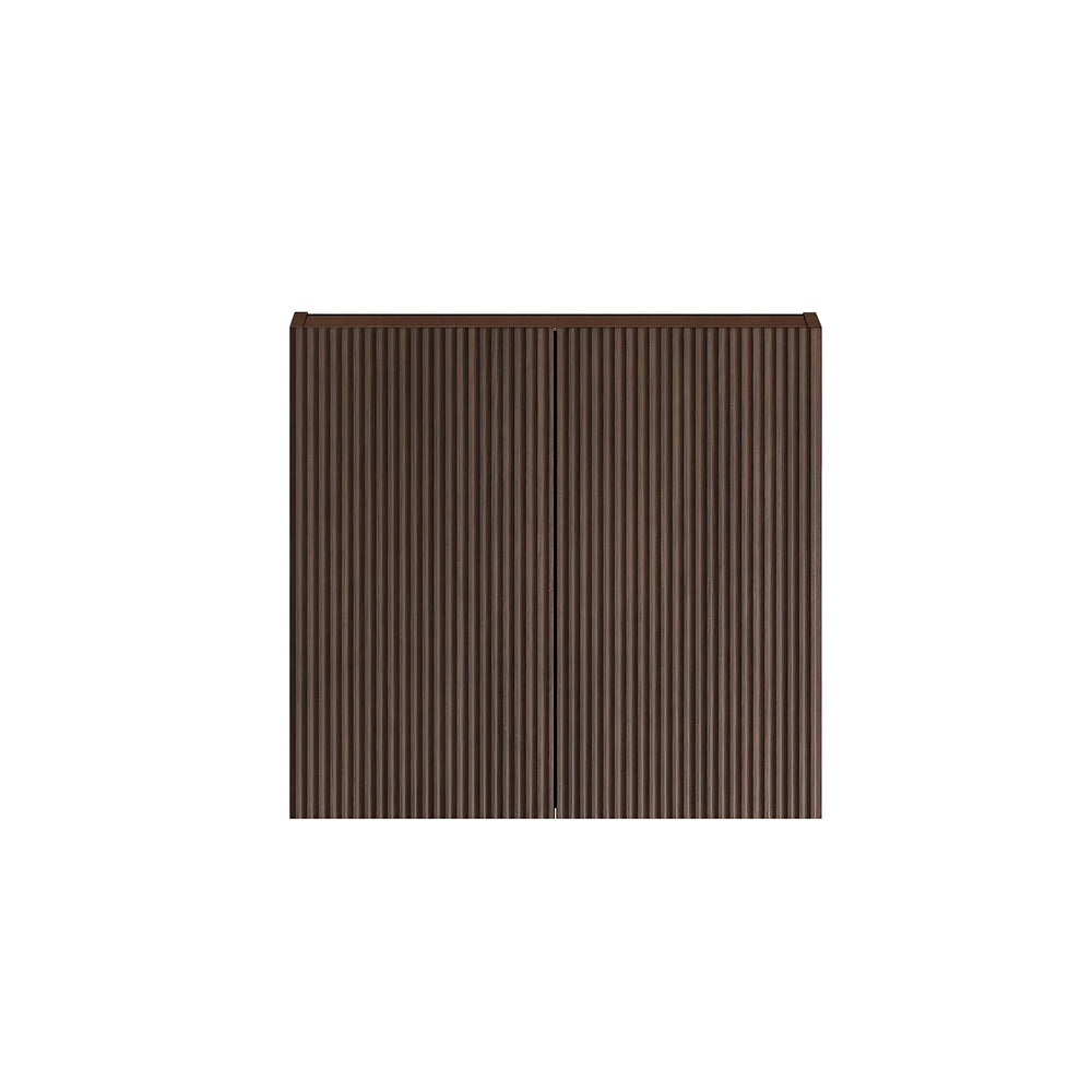 OTTI HAVANA SABLE WALNUT FLUTED 630MM WALL LAUNDRY CABINET