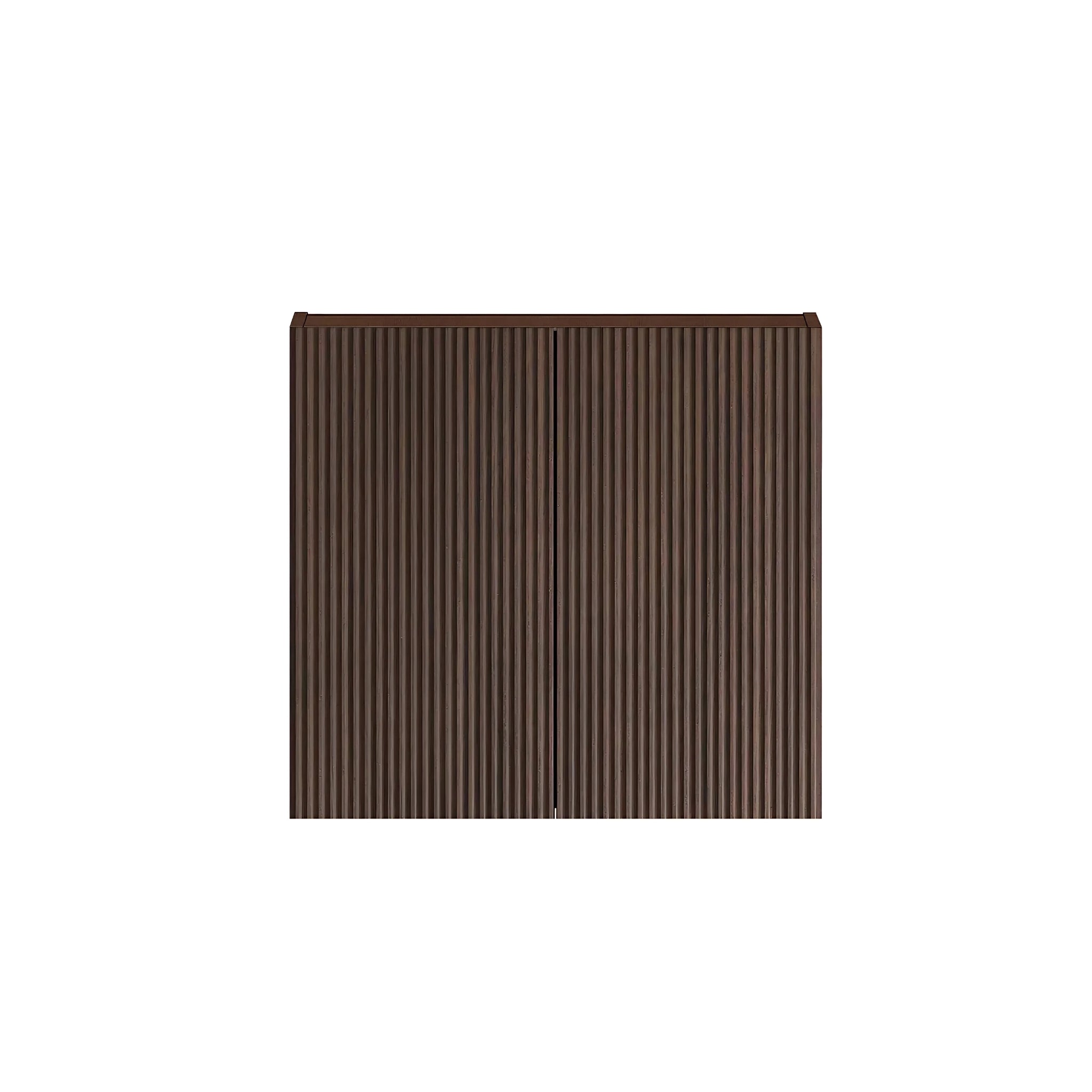 OTTI HAVANA SABLE WALNUT FLUTED 630MM WALL LAUNDRY CABINET