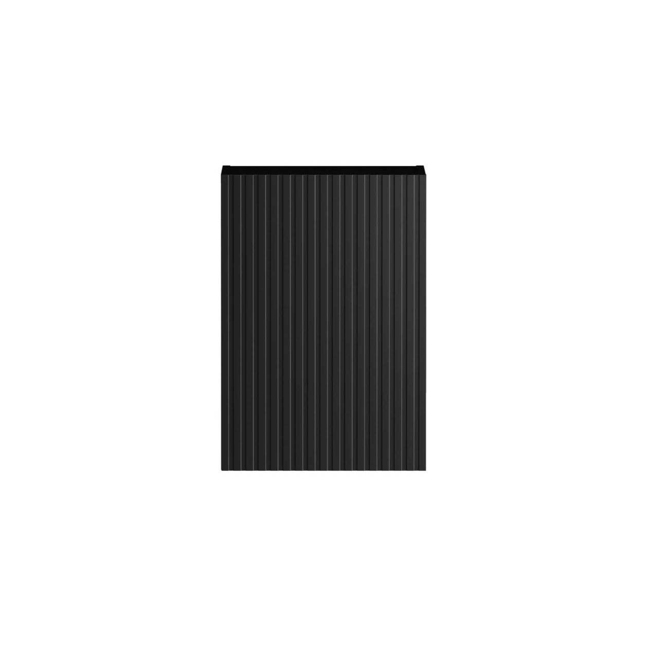 OTTI MARLO MATTE BLACK FLUTED 415MM WALL LAUNDRY CABINET
