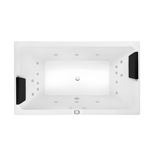 DECINA LAGO INSET CONTOUR SPA BATH GLOSS WHITE 1795MM WITH 18-JETS