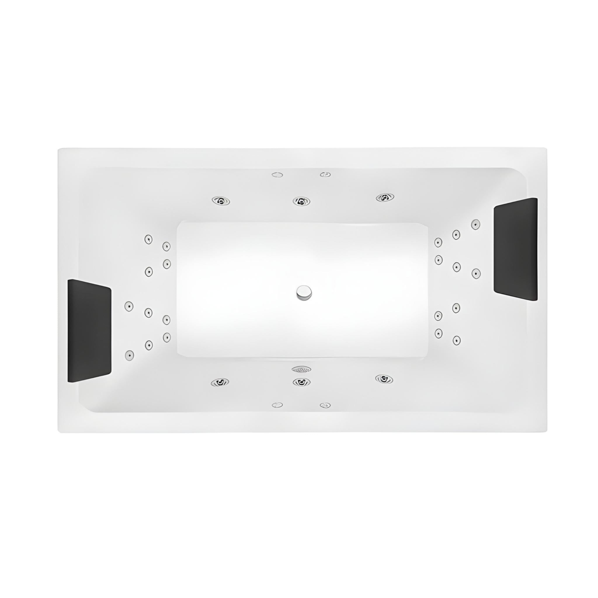 DECINA LAGO INSET DOLCE VITA SPA BATH GLOSS WHITE 1795MM WITH 26-JETS