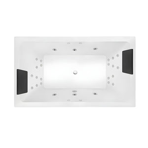 DECINA LAGO INSET DOLCE VITA SPA BATH GLOSS WHITE 1795MM WITH 26-JETS