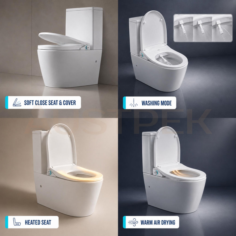 LAFEME CATANIA STANDARD VEGA RIMLESS BACK TO WALL TORNADO SMART TOILET WHITE