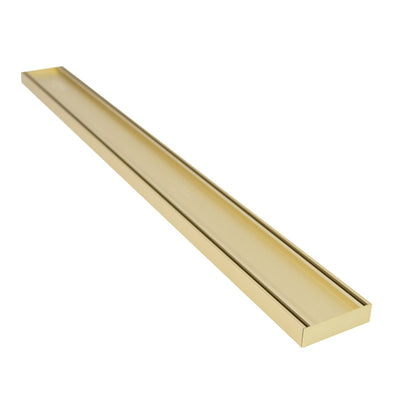 AQUAPERLA TILE INSERT GRATE 300X26MM MATTE YELLOW GOLD