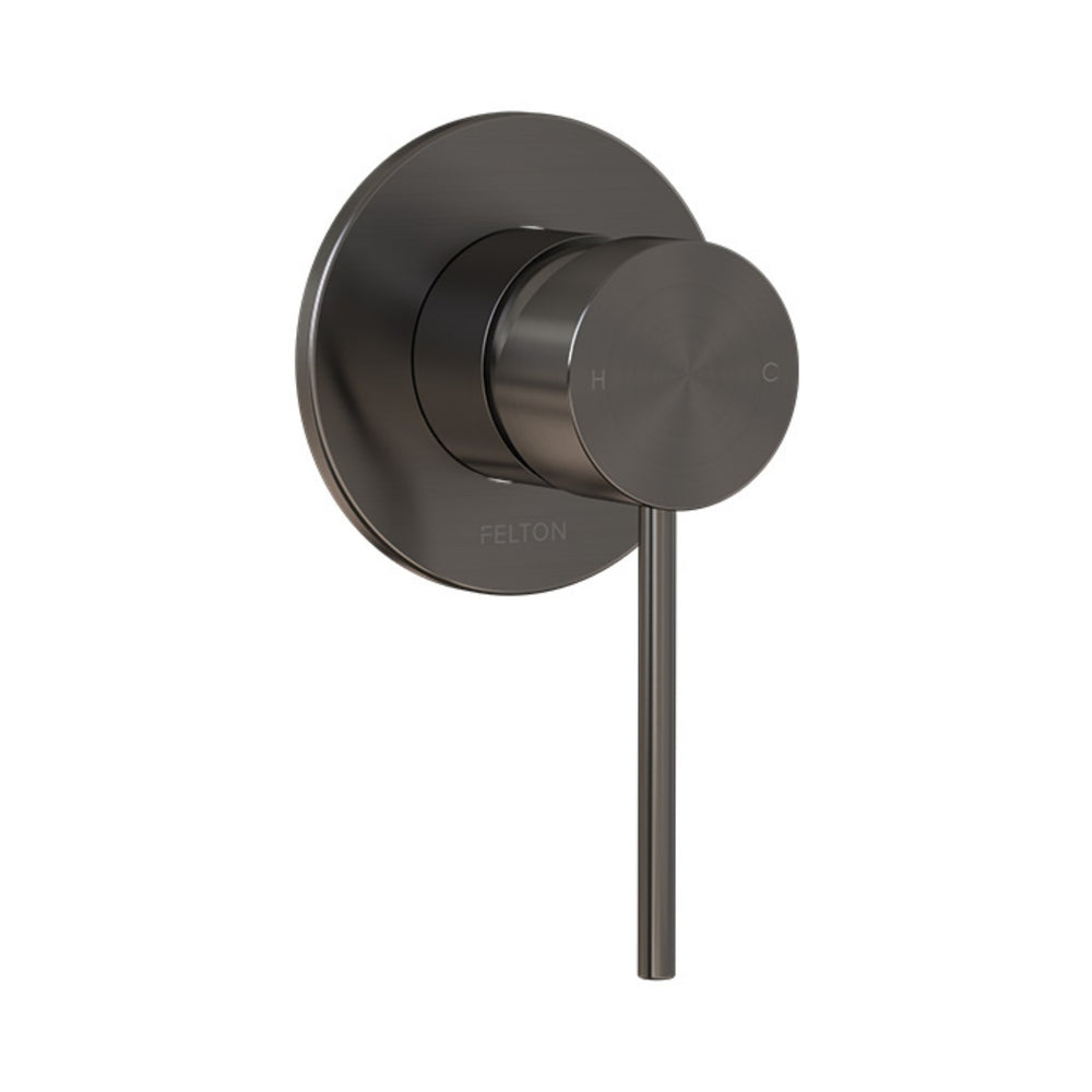 FELTON LINEA SHOWER MIXER BRUSHED GUN METAL