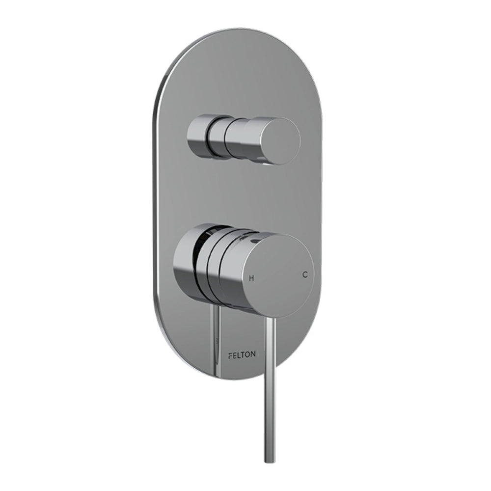 FELTON LINEA DIVERTER MIXER 224MM CHROME