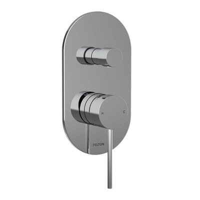 FELTON LINEA DIVERTER MIXER 224MM CHROME