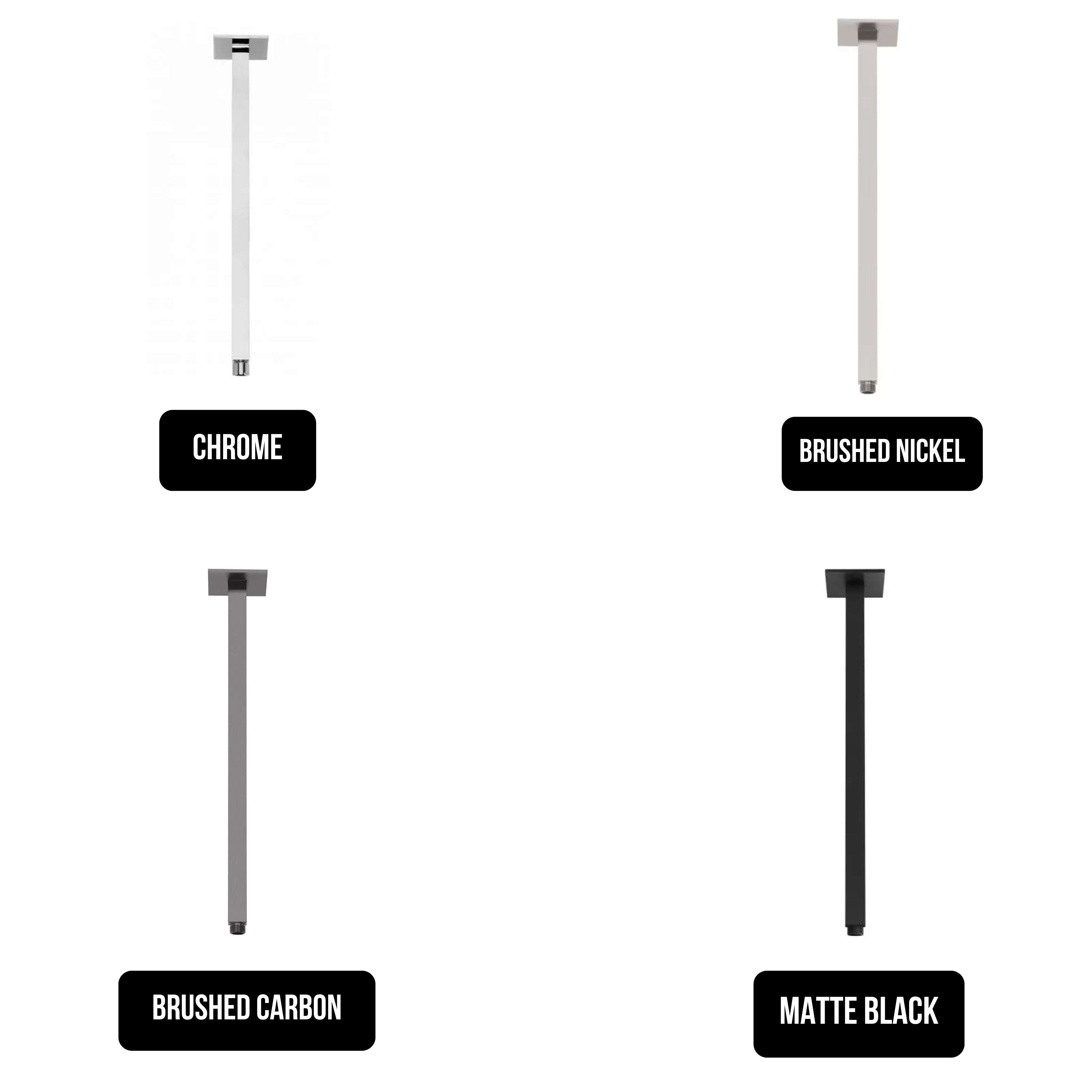 PHOENIX LEXI CEILING ARM 450MM MATTE BLACK