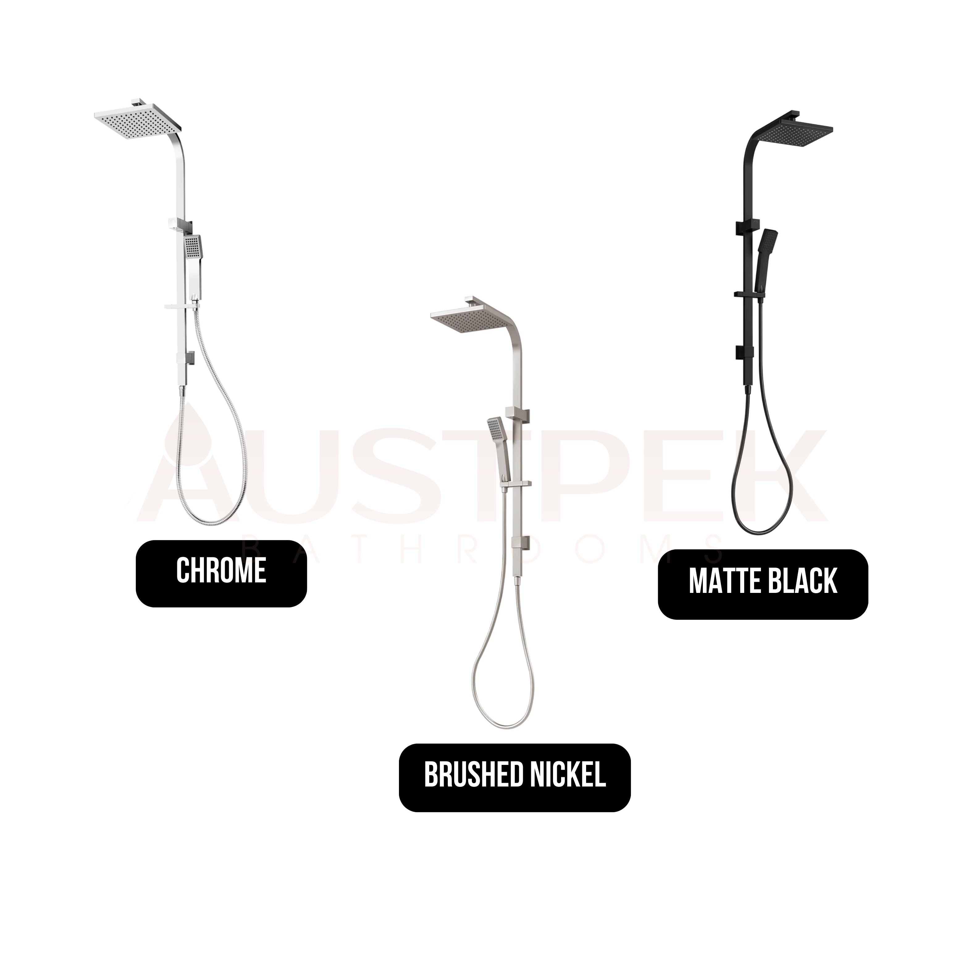 PHOENIX LEXI TWIN SHOWER BRUSHED NICKEL
