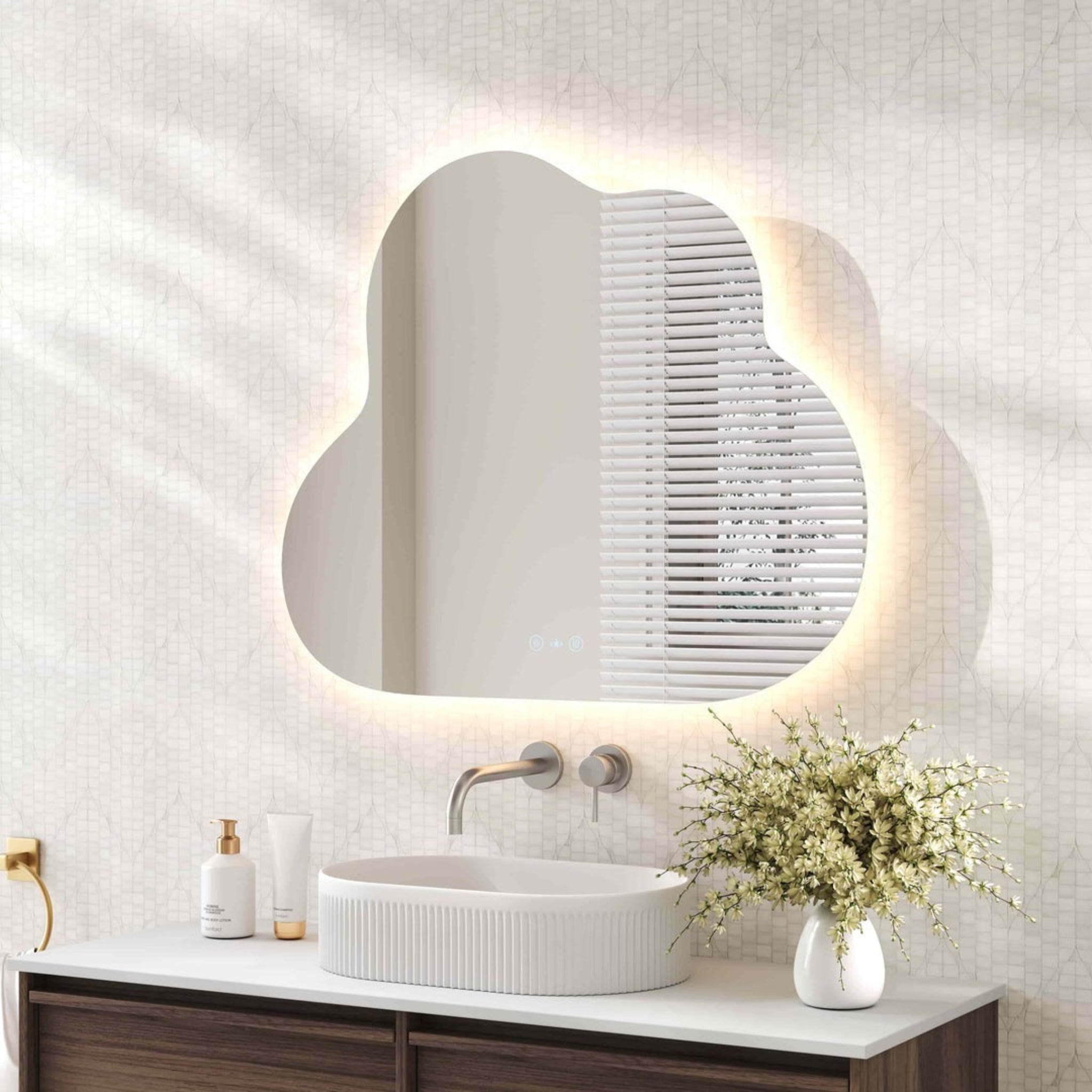 MERCIO LUNA FRAMELESS CLOUD LED MIRROR 700X1000MM