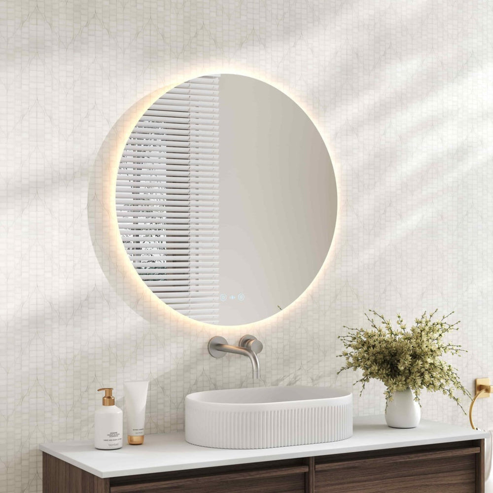 MERCIO LUNA FRAMELESS ROUND LED MIRROR 750MM