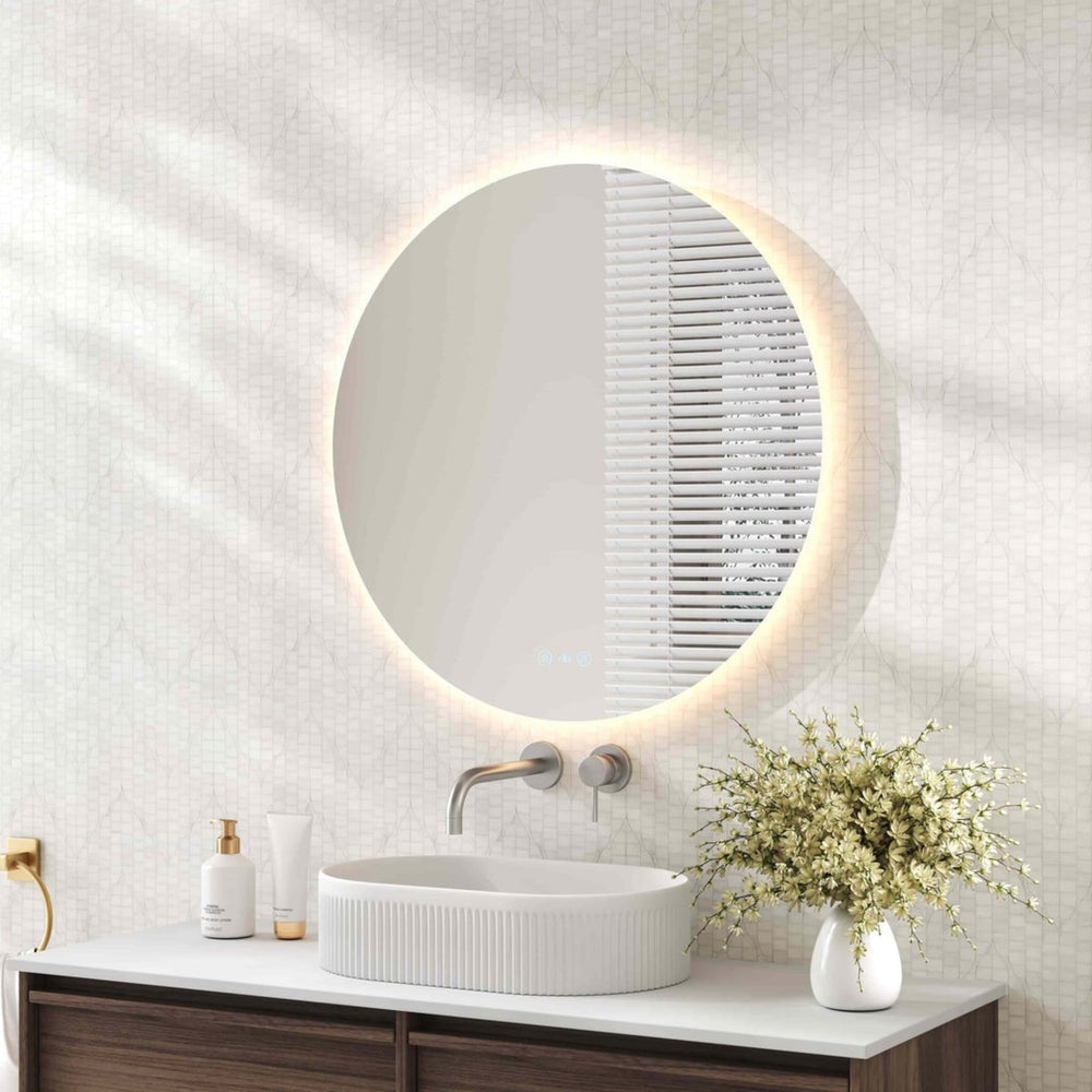 MERCIO LUNA FRAMELESS ROUND LED MIRROR 900MM