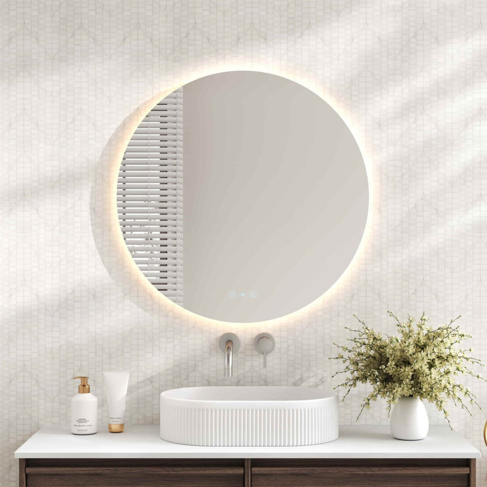 MERCIO LUNA FRAMELESS ROUND LED MIRROR 900MM