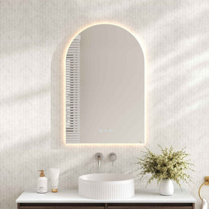 MERCIO LUNA FRAMELESS ARCH LED MIRROR 600X900MM