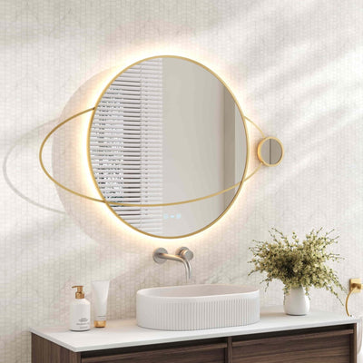 MERCIO LUNA FRAMELESS PLANET LED MIRROR 950X800MM