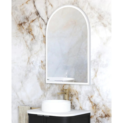 OTTI ARCHIE METAL FRAMED LED MIRROR WHITE 600X900MM