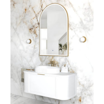 OTTI ARCHIE METAL FRAMED LED MIRROR GOLD 800X1200MM