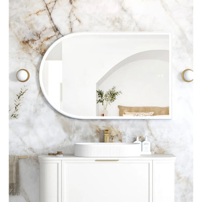 OTTI ARCHIE METAL FRAMED LED MIRROR WHITE 800X1200MM