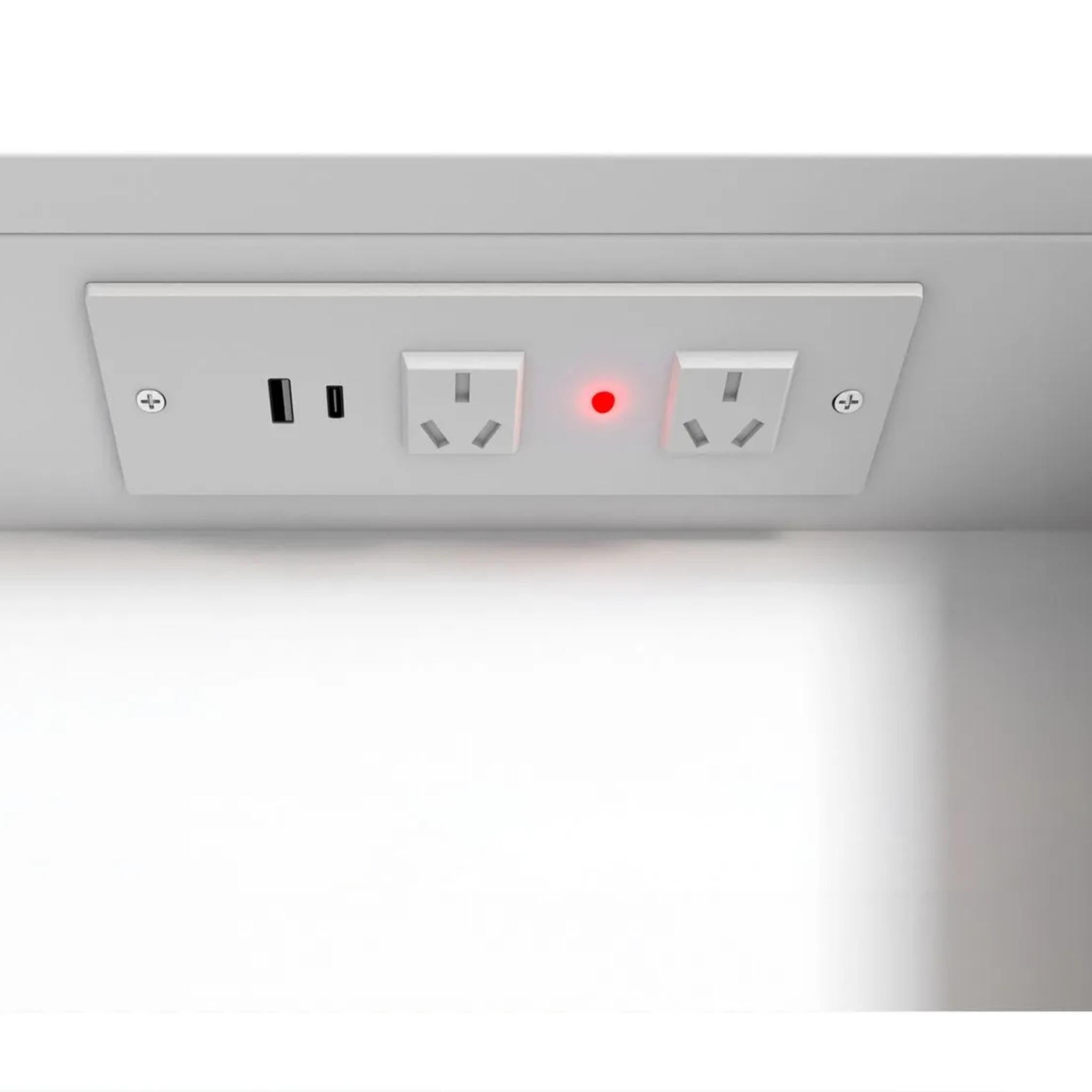 OTTI BONDI MATTE WHITE LED SHAVING CABINET WITH POWERPOINT 1200X750MM