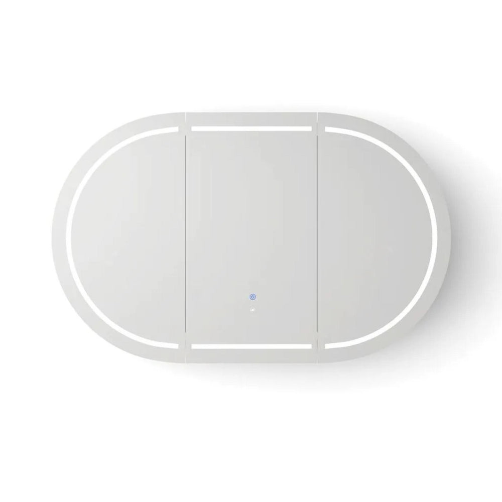 OTTI BONDI MATTE WHITE LED SHAVING CABINET WITH POWERPOINT 1500X900MM