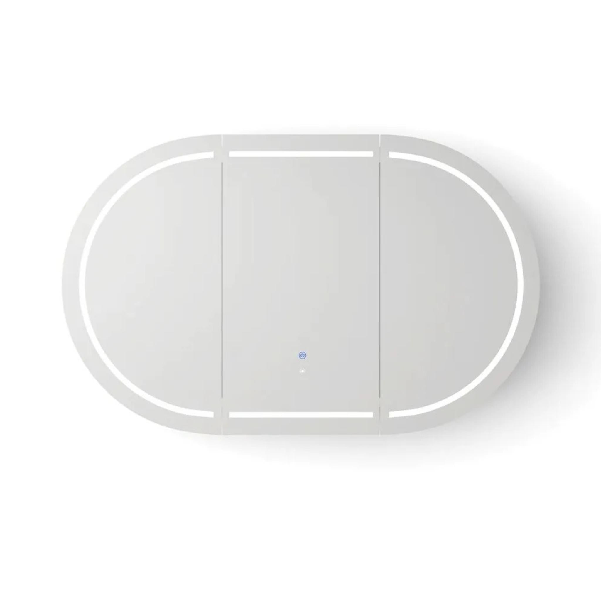 OTTI BONDI MATTE WHITE LED SHAVING CABINET WITH POWERPOINT 1200X750MM