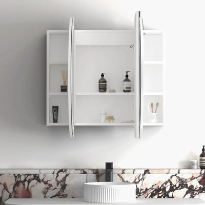 OTTI BONDI MATTE WHITE LED SHAVING CABINET WITH POWERPOINT 1200X750MM