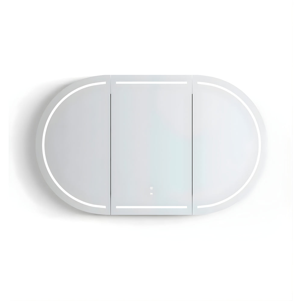 OTTI BONDI WOODLAND OAK LED SHAVING CABINET WITH POWERPOINT 1500X900MM