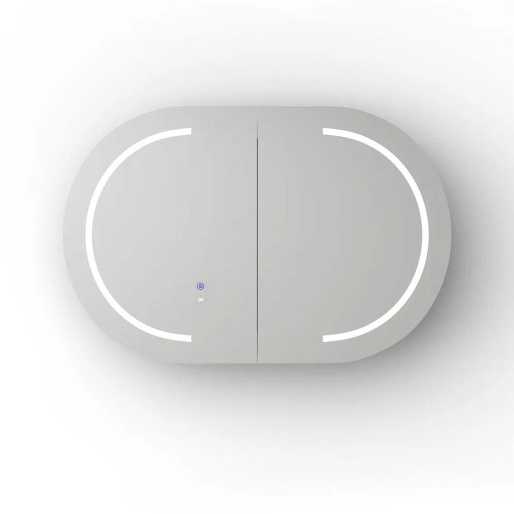 OTTI BONDI MATTE WHITE LED SHAVING CABINET WITH POWERPOINT 900X600MM