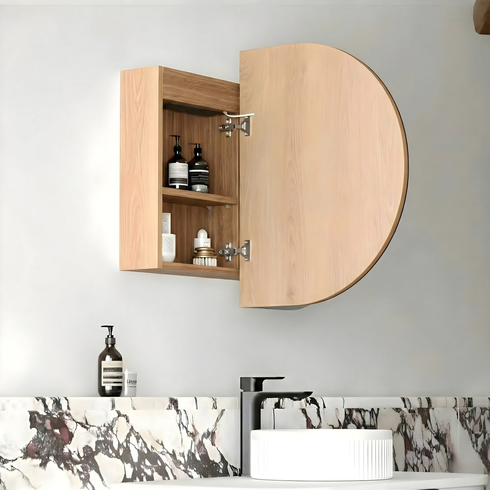 OTTI BONDI WOODLAND OAK LED SHAVING CABINET WITH POWERPOINT 900X600MM