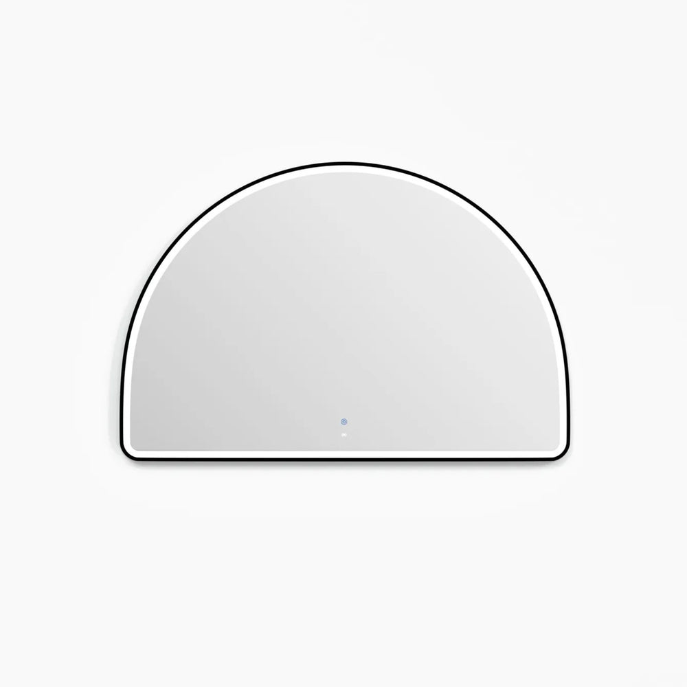 OTTI MOONLIGHT ARCHIE METAL FRAMED LED MIRROR BLACK 1500X1000MM