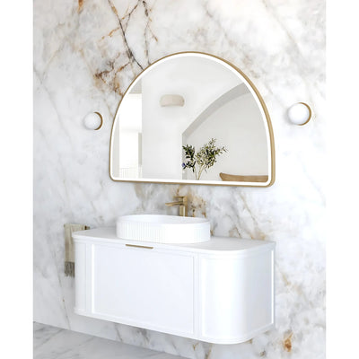 OTTI MOONLIGHT ARCHIE METAL FRAMED LED MIRROR GOLD 1200X800MM