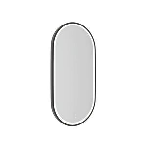 OTTI NOOSA METAL FRAMED LED MIRROR MATTE BLACK 450X900MM