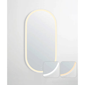 OTTI NOOSA METAL FRAMED LED MIRROR MATTE WHITE 450X900MM