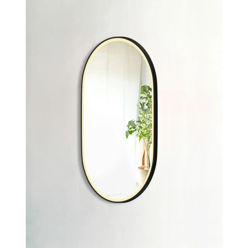 OTTI NOOSA METAL FRAMED LED MIRROR MATTE BLACK 750X1200MM